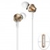 REMAX - High Performance Headphones With IOS/Android SmartSwitch Controller High Tensile Resistance Headsets 3.5mm Microphone Jack Earbuds 610D - Gold